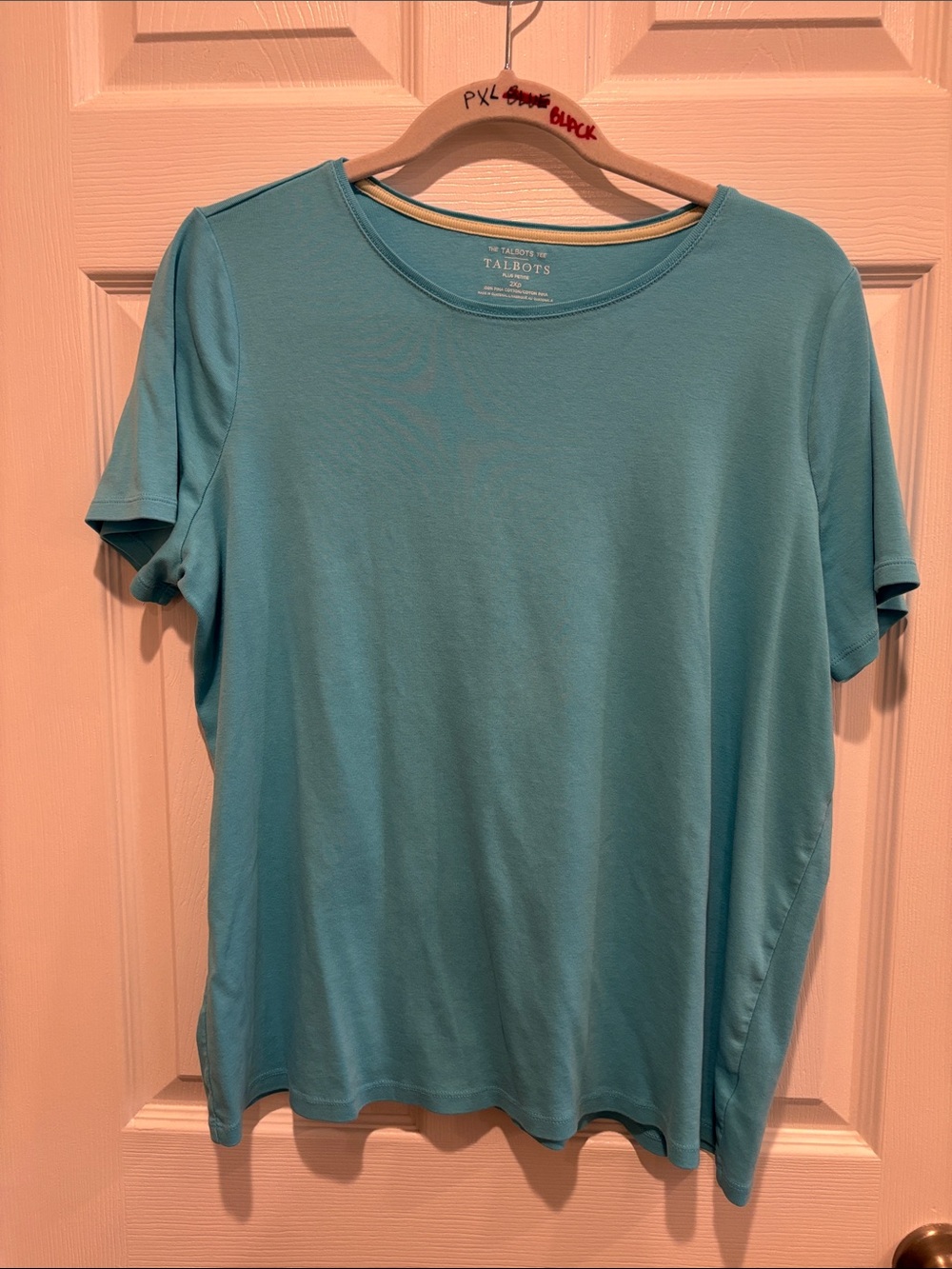 Talbots Short-Sleeve Crewneck Tee - Aqua